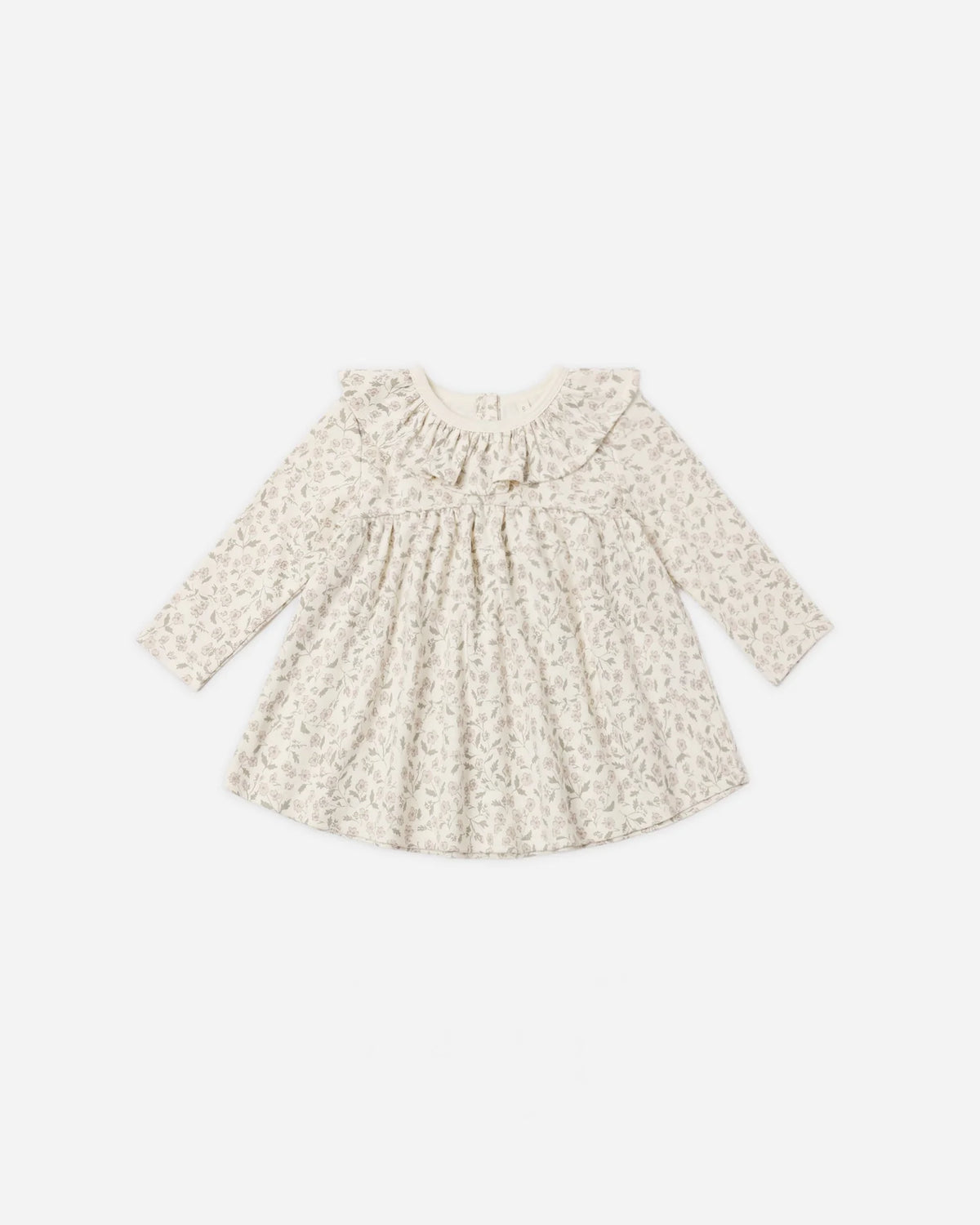 Ruffle Collar Jersey Dress Floret