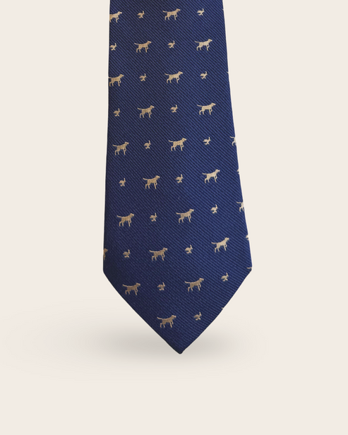 Hound & Hare neck tie - Navy