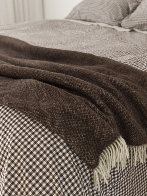 Wool Throw - Cocoa