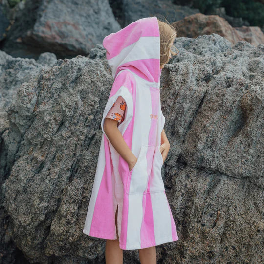 Hooded Towel - Candy Stripe