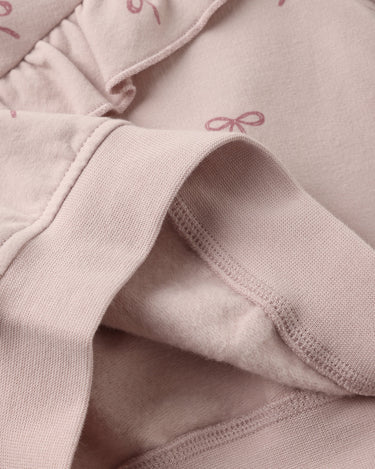 Ruffle Sweatshirt - Lilac bows