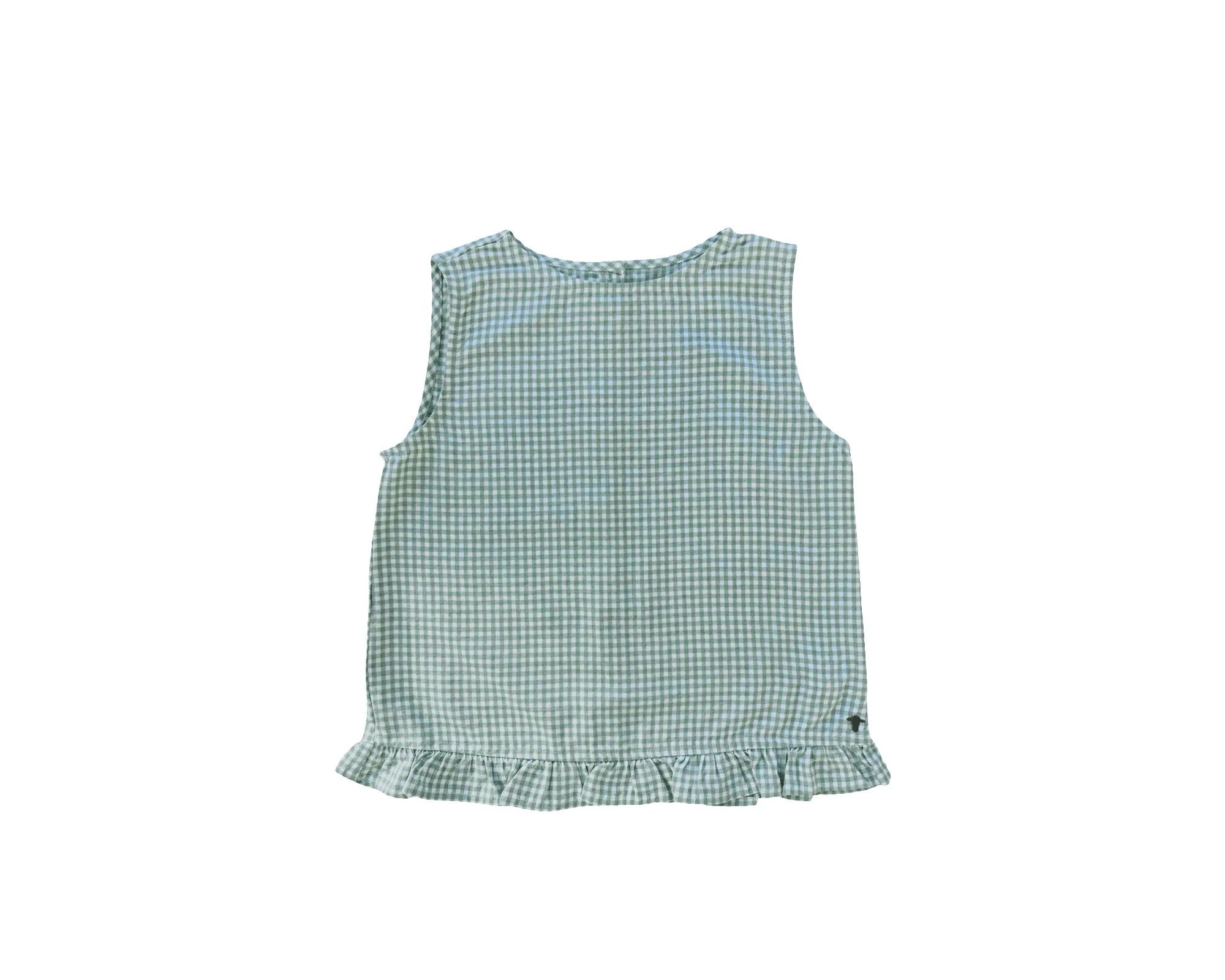 Bonnie cami top - Green/White Gingham