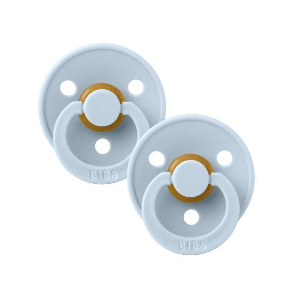 BIBS Dummy - Baby blue - Round