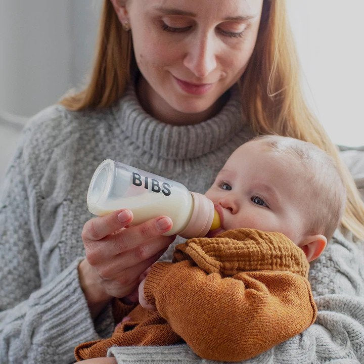 BIBS Baby Glass Bottle Complete Set 225ml - Ivory