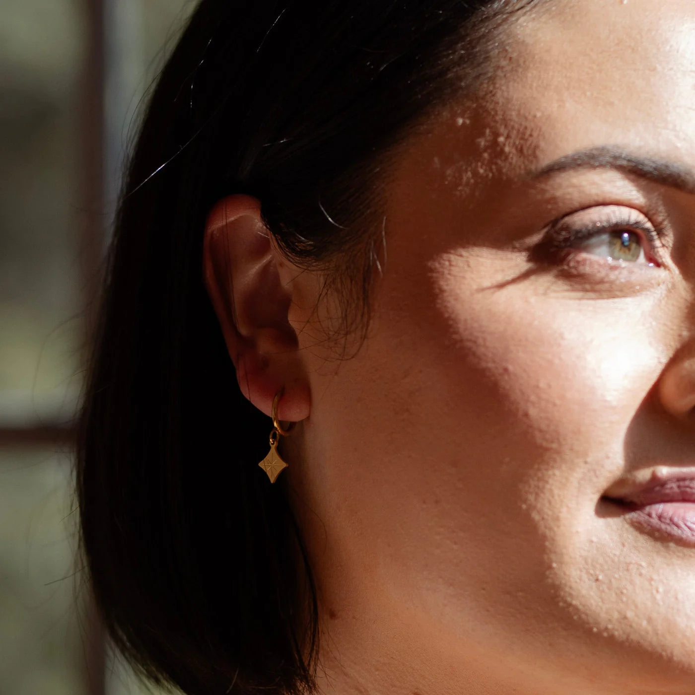 DIAMOND HOOP EARRINGS