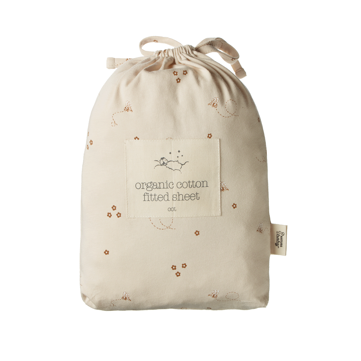 Fitted Bassinet sheet jersey - BUMBLE BEE PRINT