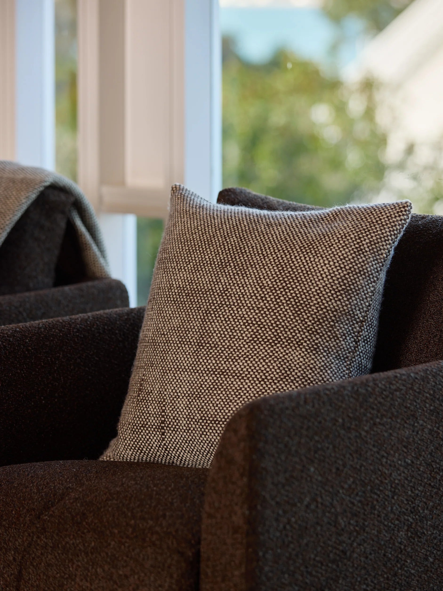 Hutt Wool Cushion Cover - Rye/Natural