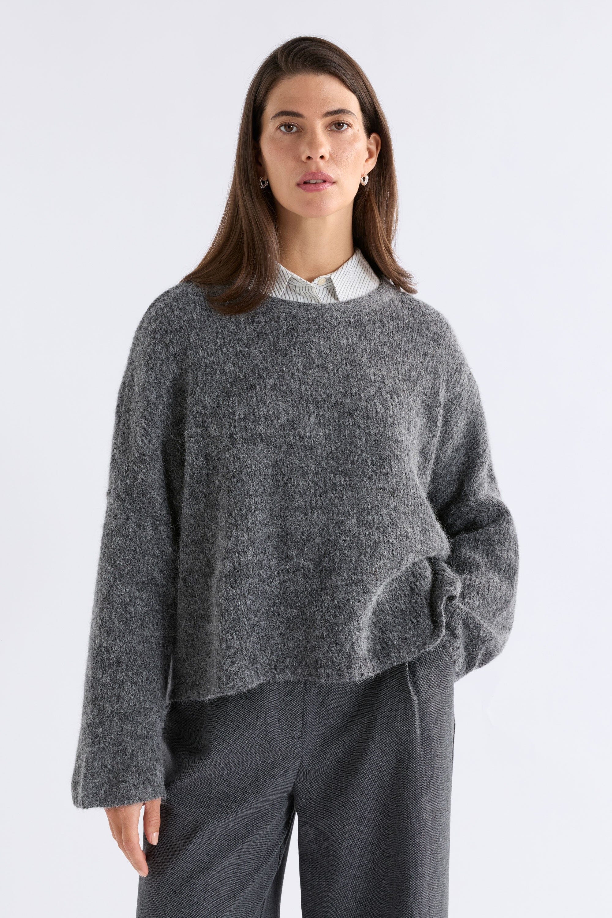 Agna Sweater Mid Grey Marle