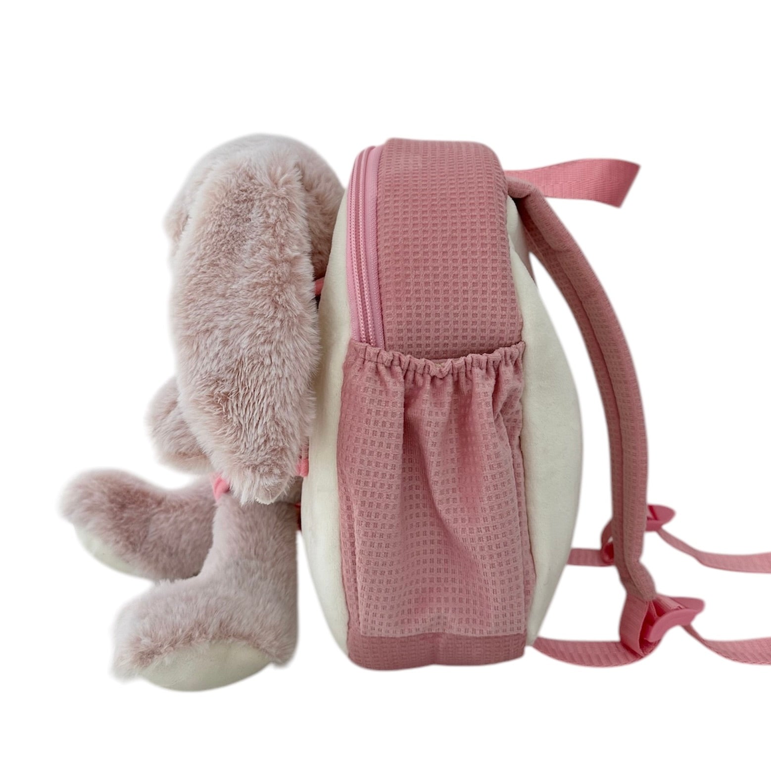 CHAI BABY BACKPACK WITH FRONT HARNESS - Pink Bunny