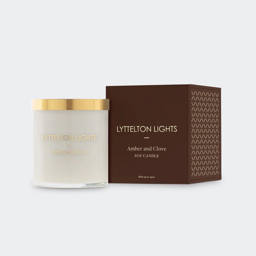 Amber & Clove Candle Medium