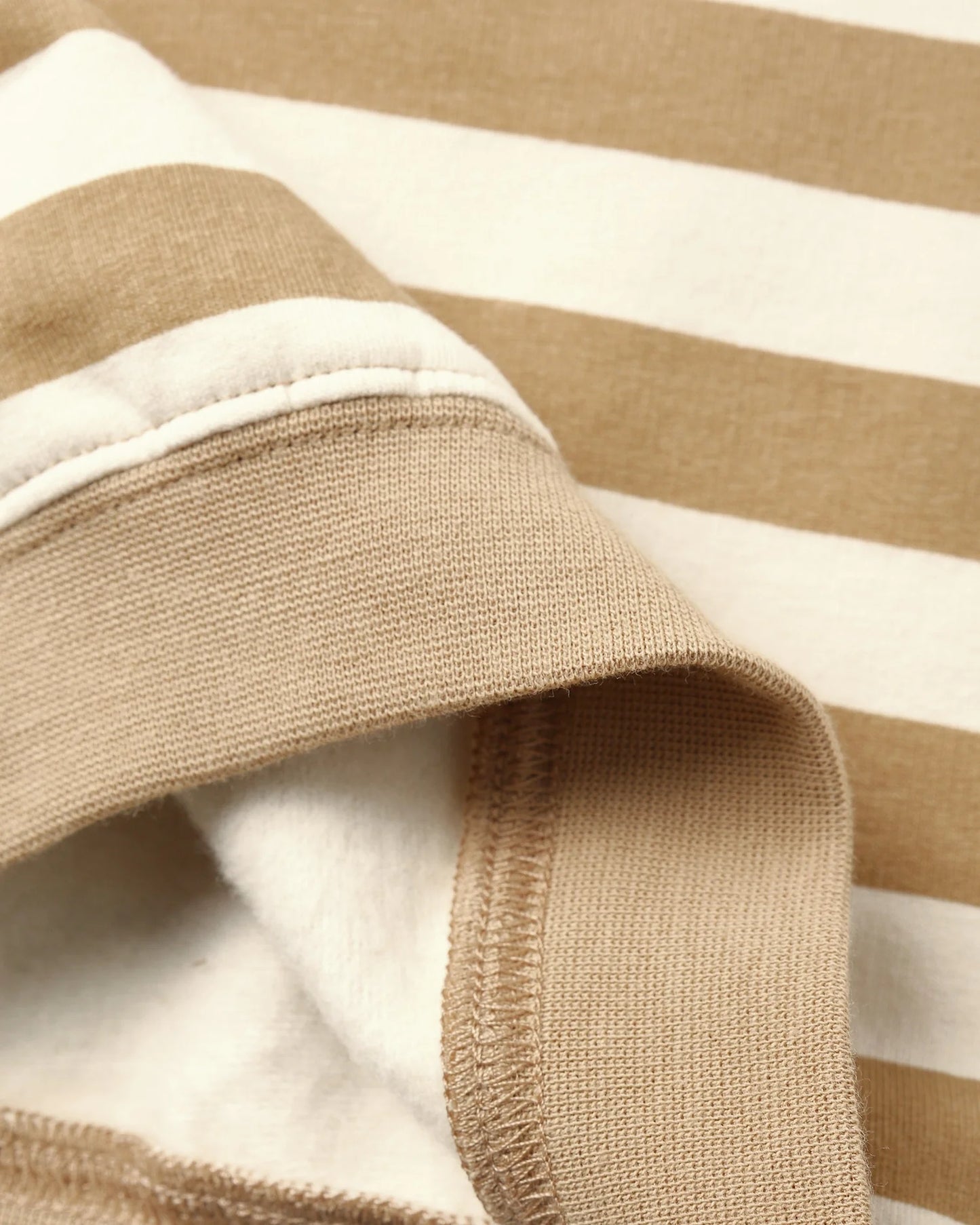 Oversized crew sweatshirt - Gold stripe