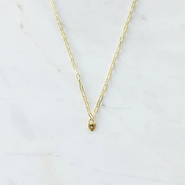 SWEETHEART MINI LINK NECKLACE - Gold