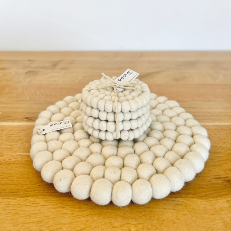 Felt Ball Pot Stands - New size