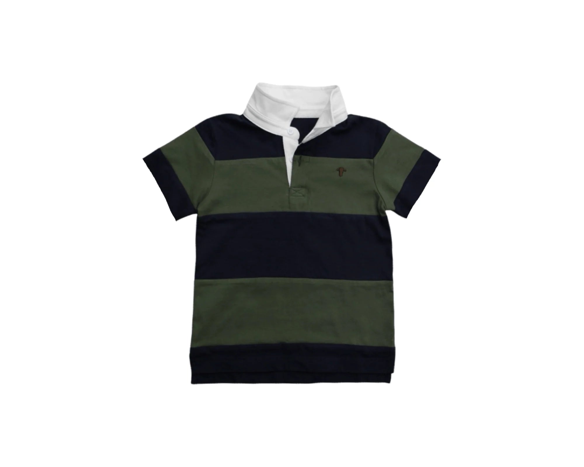 Bruce Rugby Tee - Green/Navy