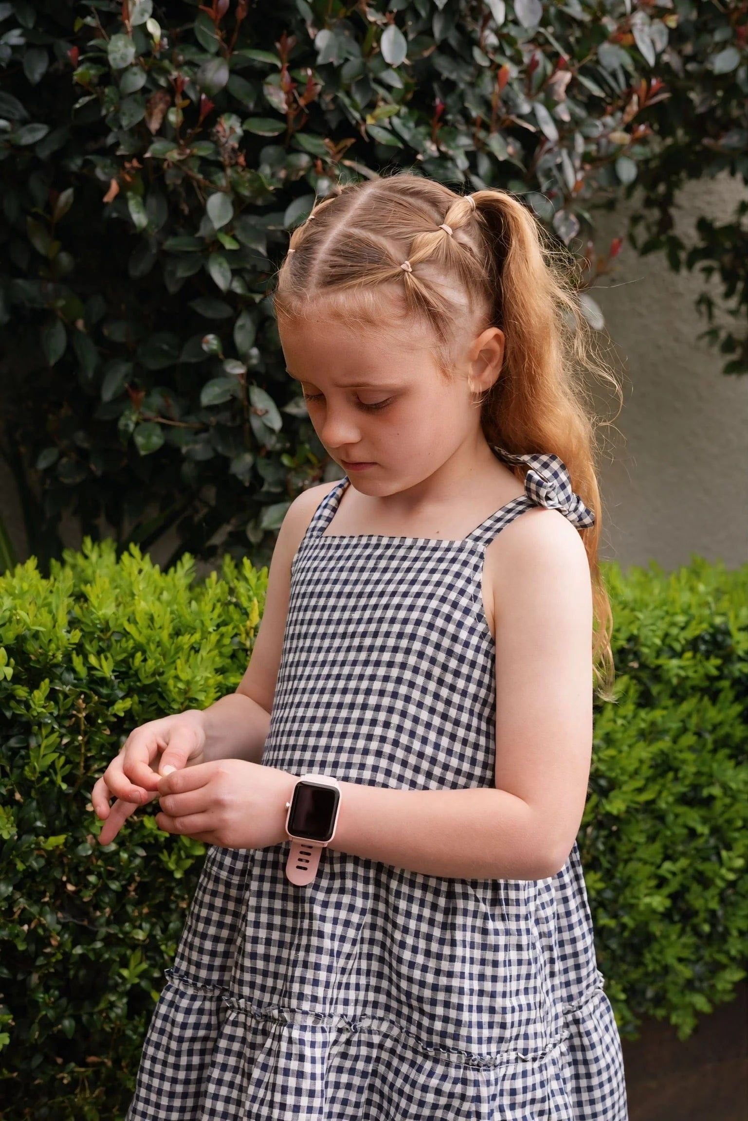 The Rita Dress - Navy/ cream Gingham