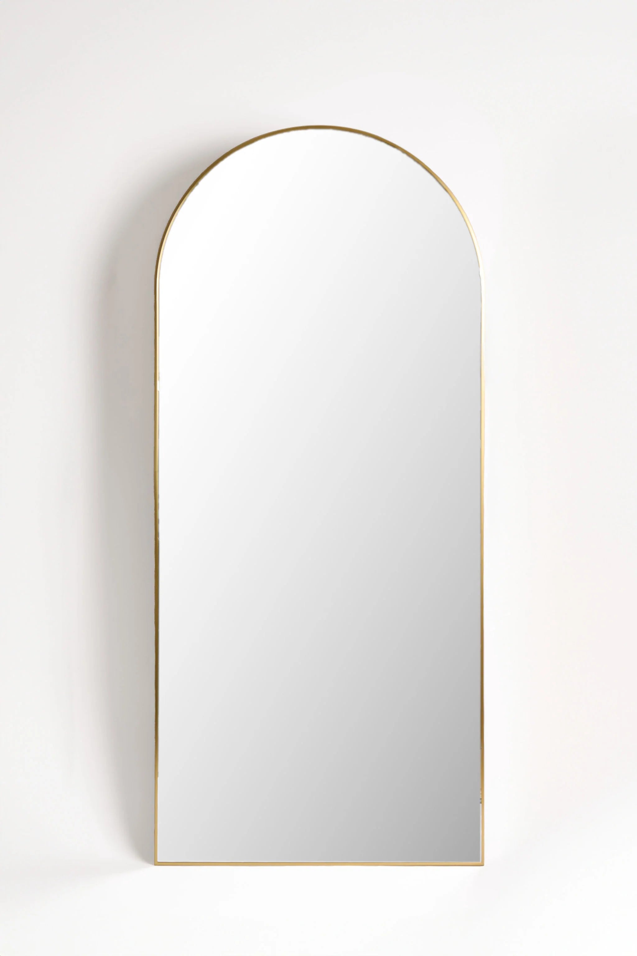 Arch Floor Mirror - Brass
