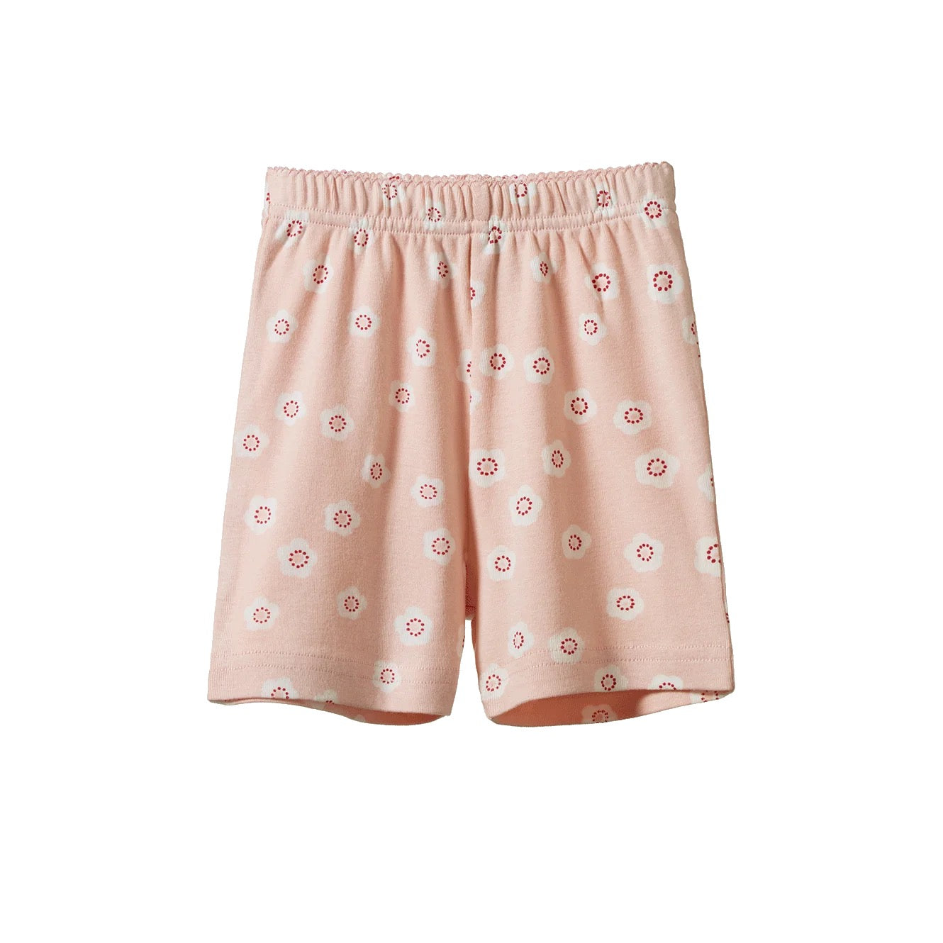 Shortie Pyjama Set - Flora Stamp Rose Dust Print