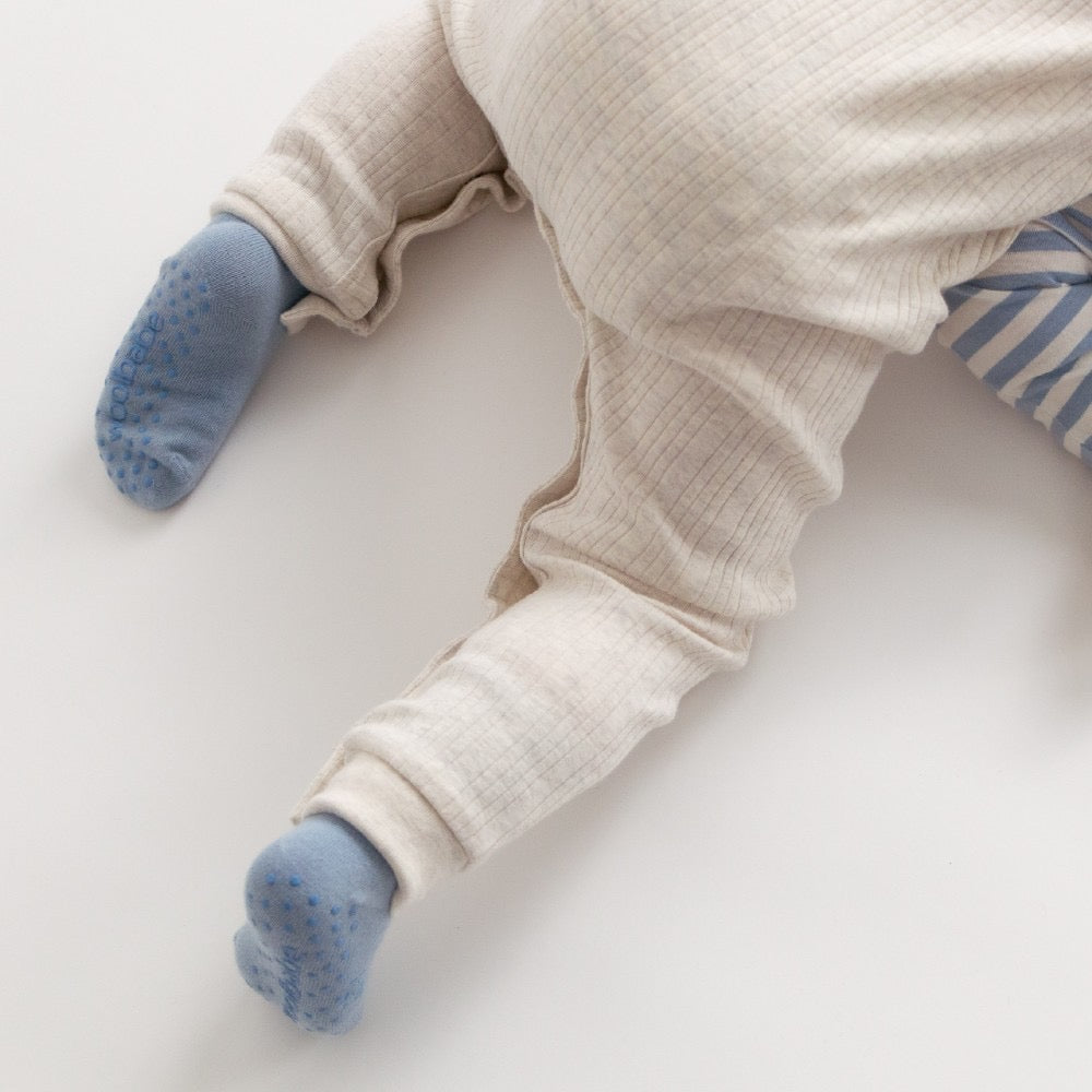 Woolbabe Merino & Organic Cotton Sleepy Socks - Glacier