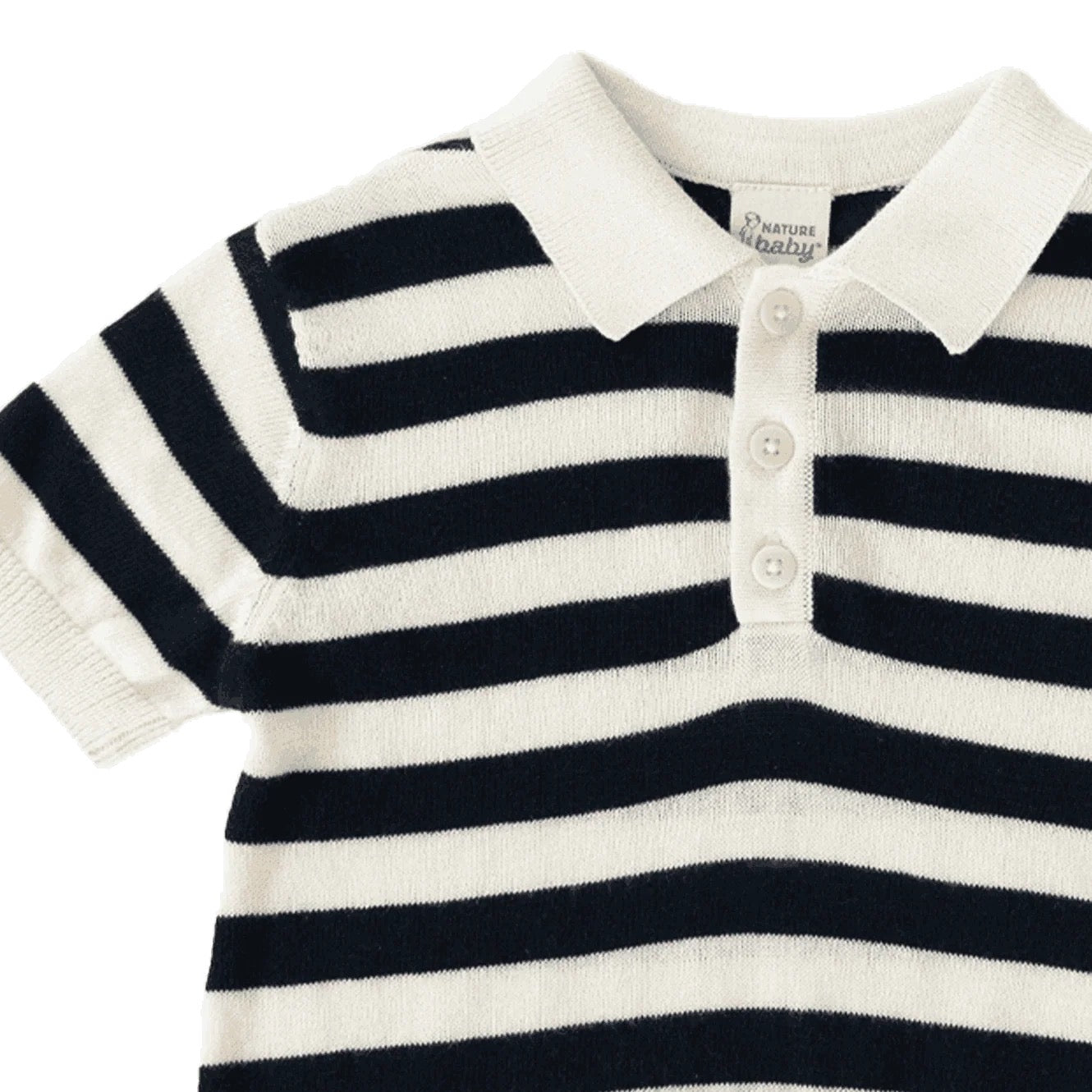 Stevie Polo - NAVY BOLD STRIPE