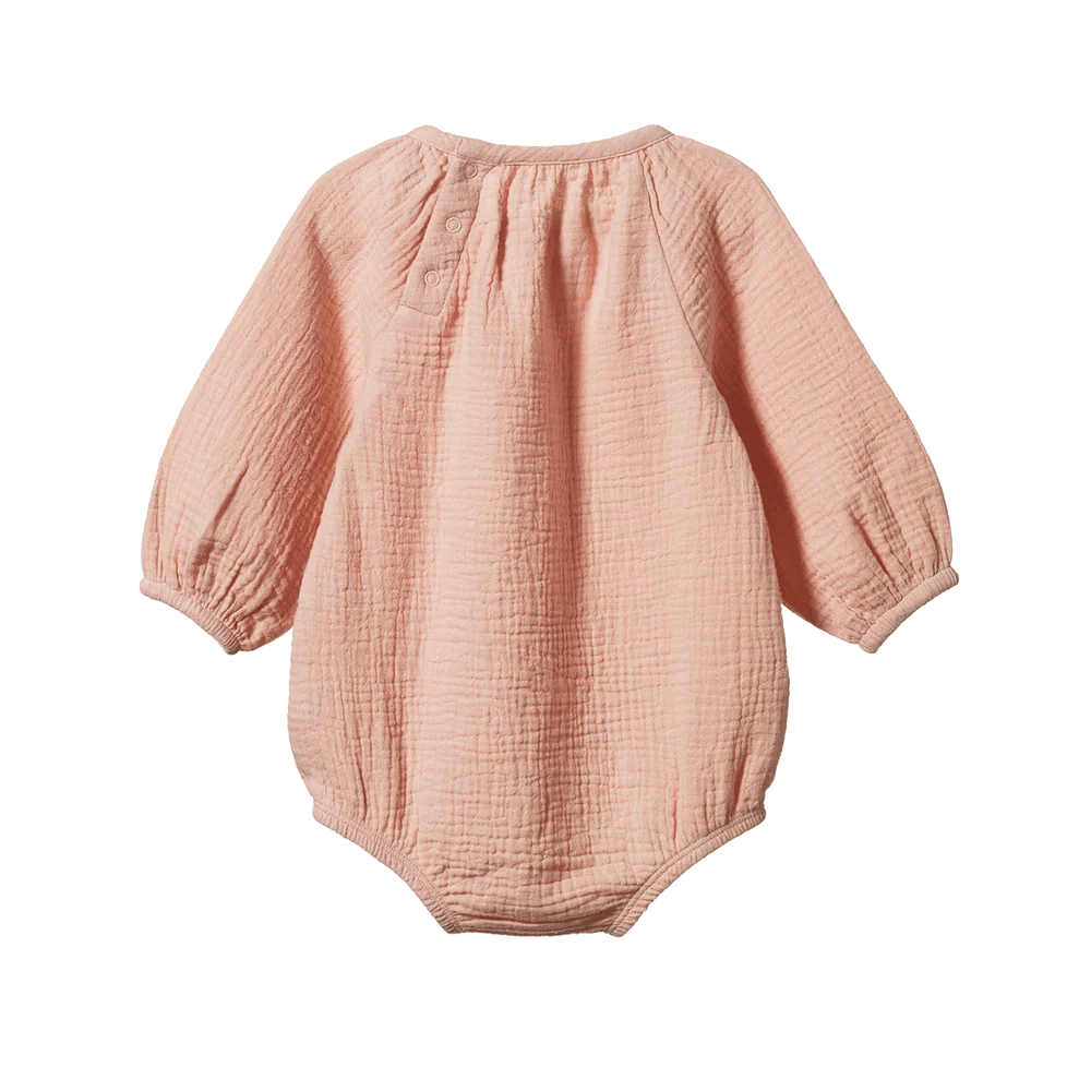 Meadow bodysuit muslin - Rose dust