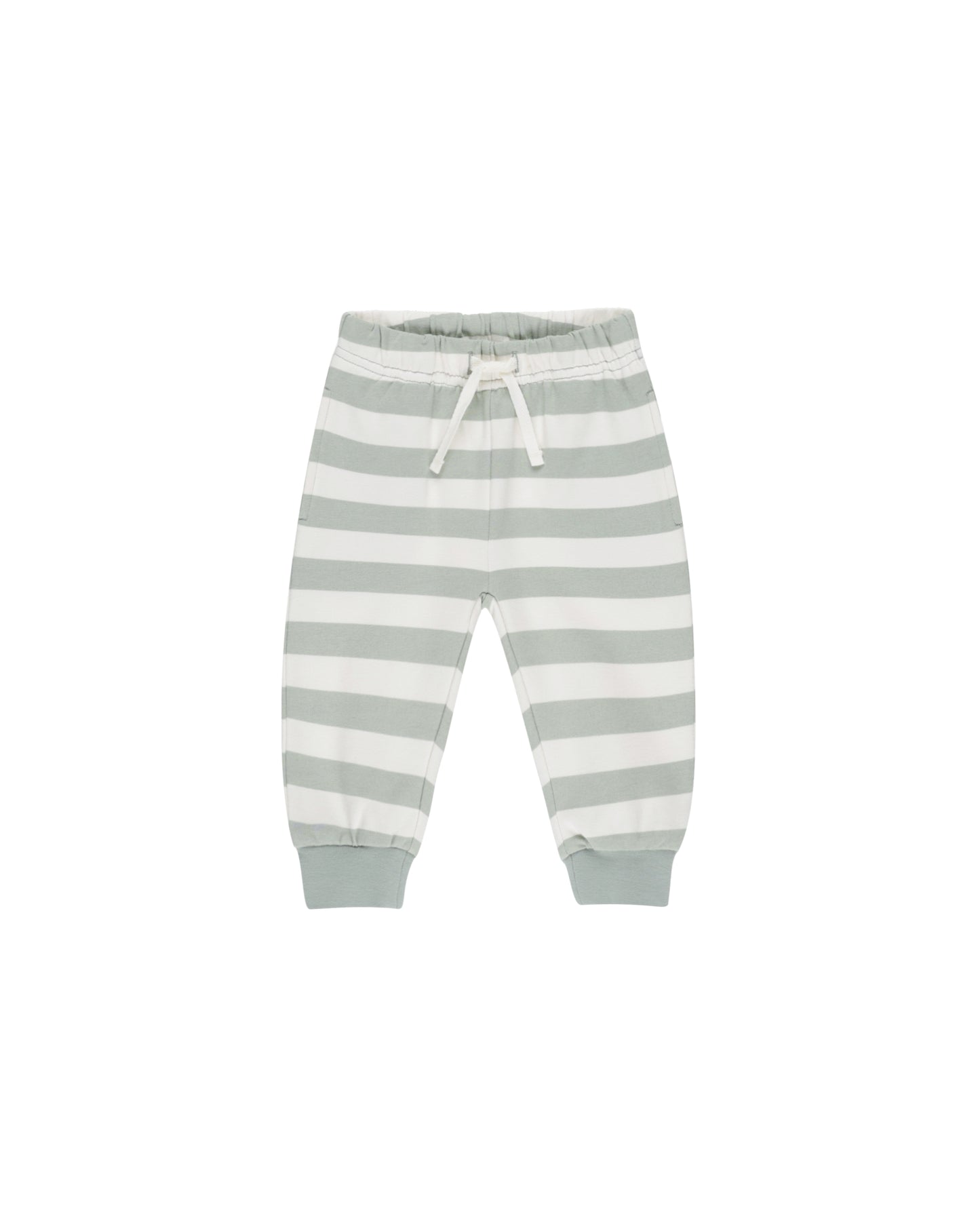 Relaxed Sweatpant || Sage Stripe