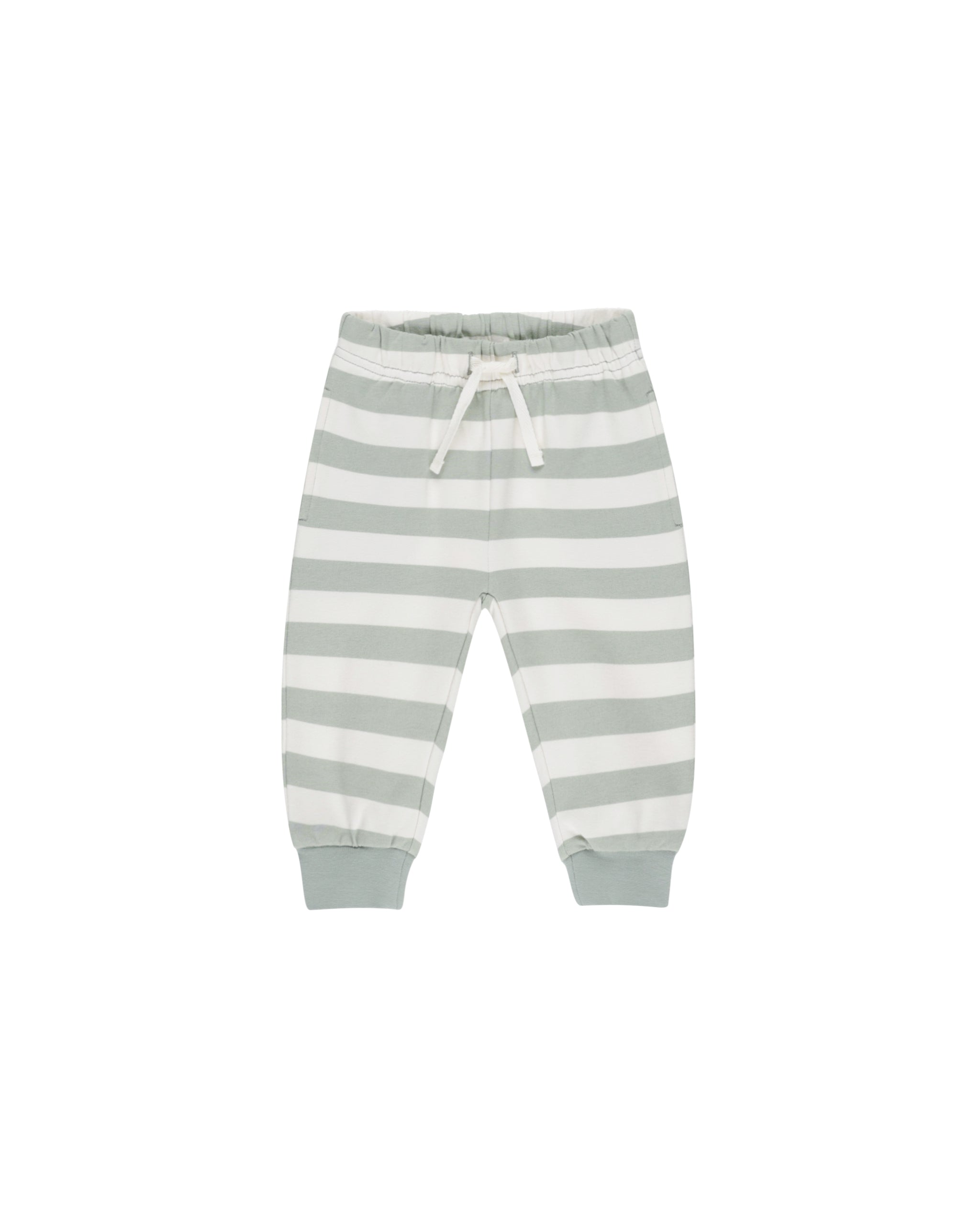 Relaxed Sweatpant || Sage Stripe