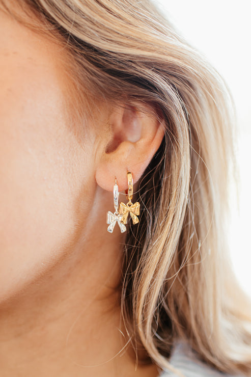 Heritage Bella Bow Huggies - Gold plate