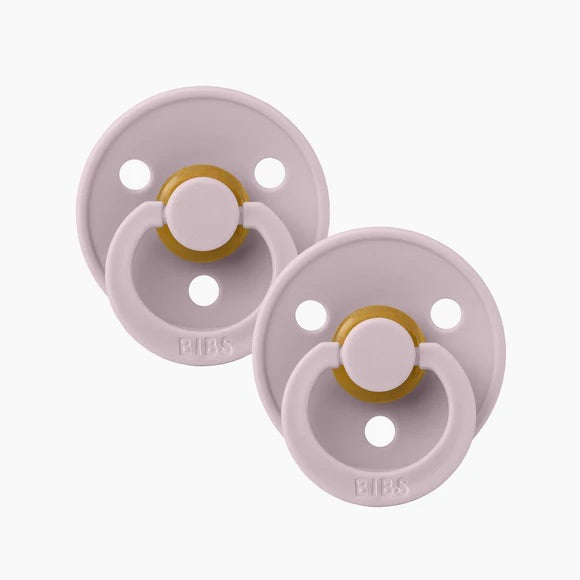 Colour Pacifier , Round - Dusky Lilac