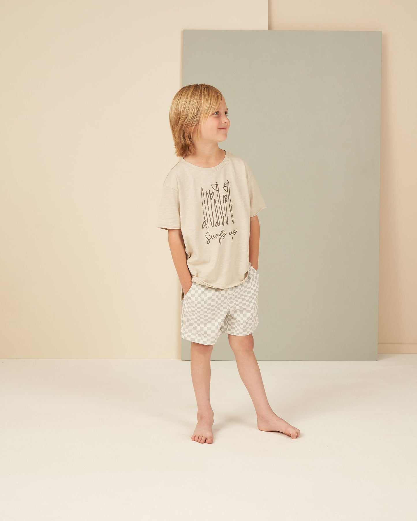 Raw edge Tee - Surfs up
