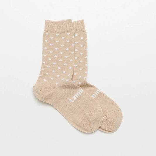 Merino Wool Crew Socks | WOMAN | Truffle