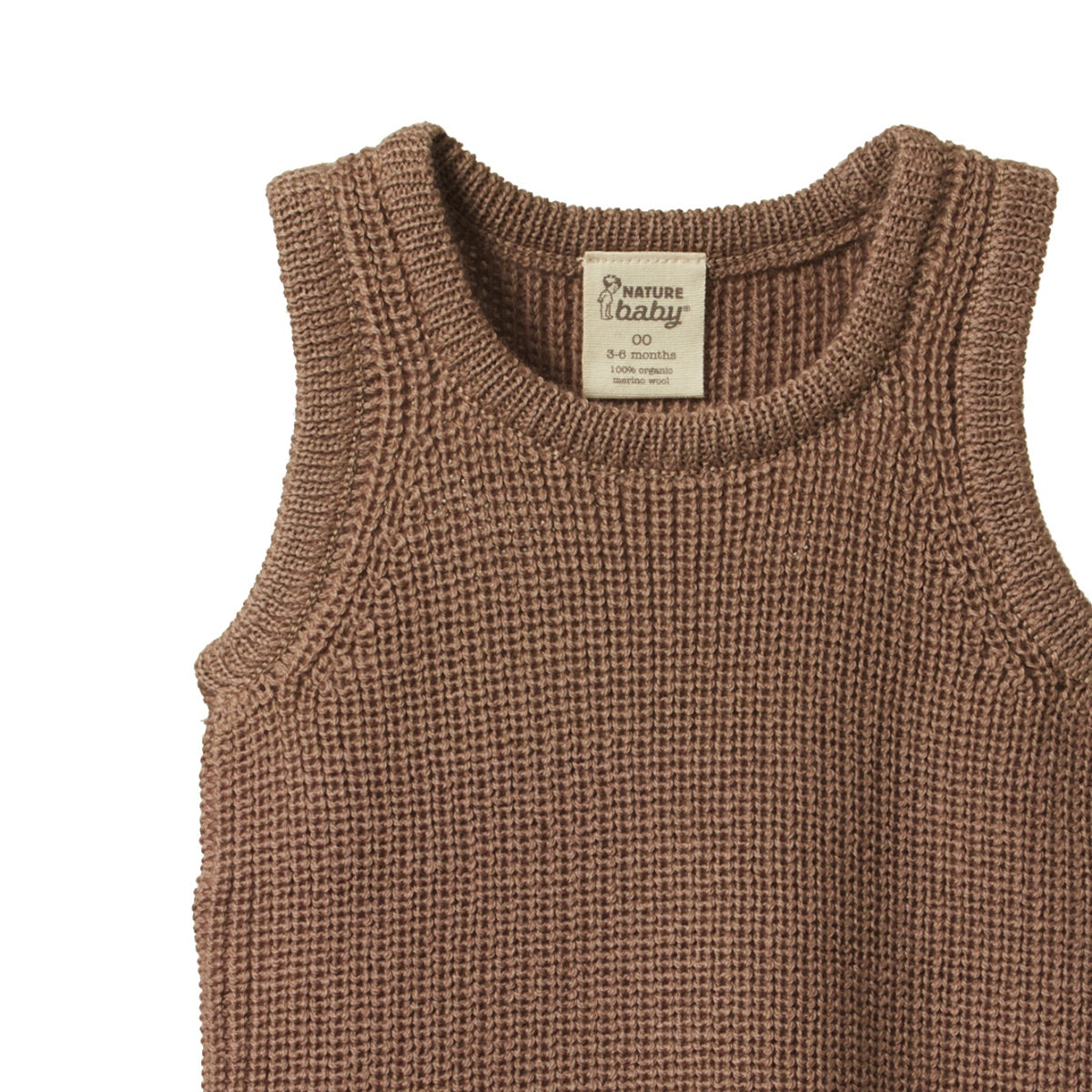 Merino knit vest - Sparrow