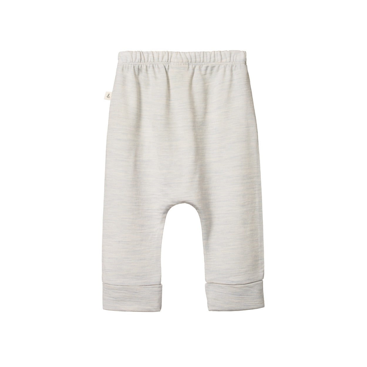 Merino drawstring pants - Light Grey Marl