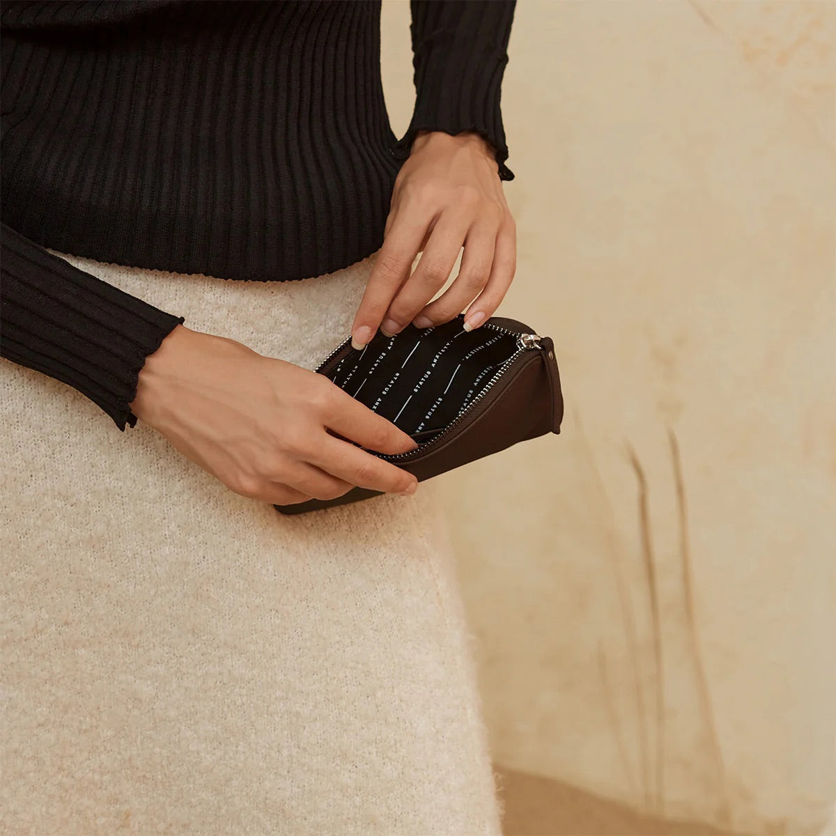 Smoke and Mirrors wallet - Cocoa