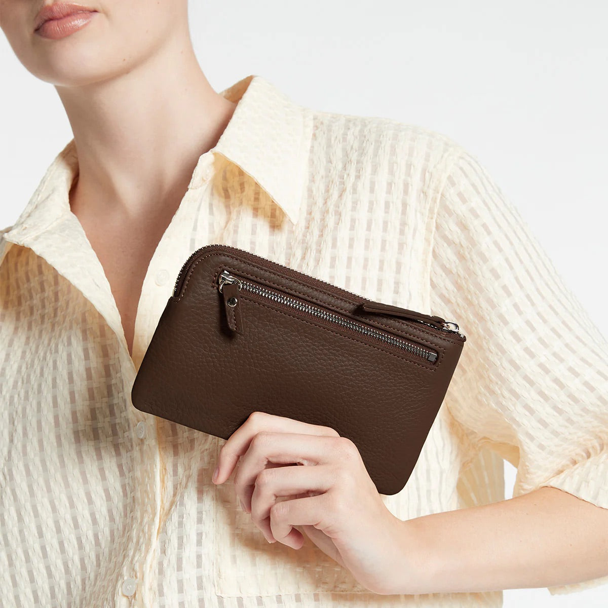 Smoke and Mirrors wallet - Cocoa