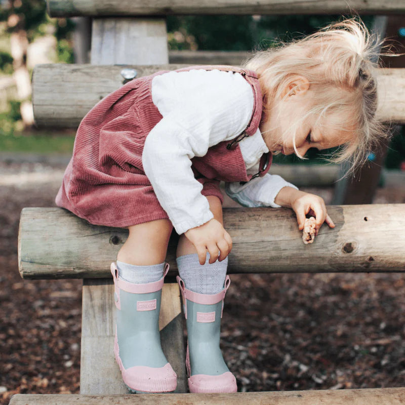 Merino Wool Crew Socks | CHILD | Heron
