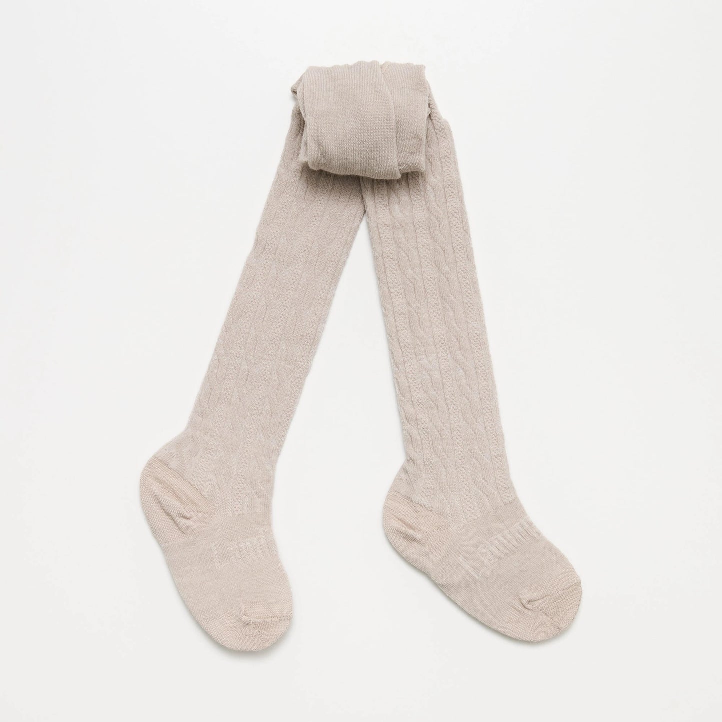 Merino Wool Cable Tights | BABY + CHILD | Natural