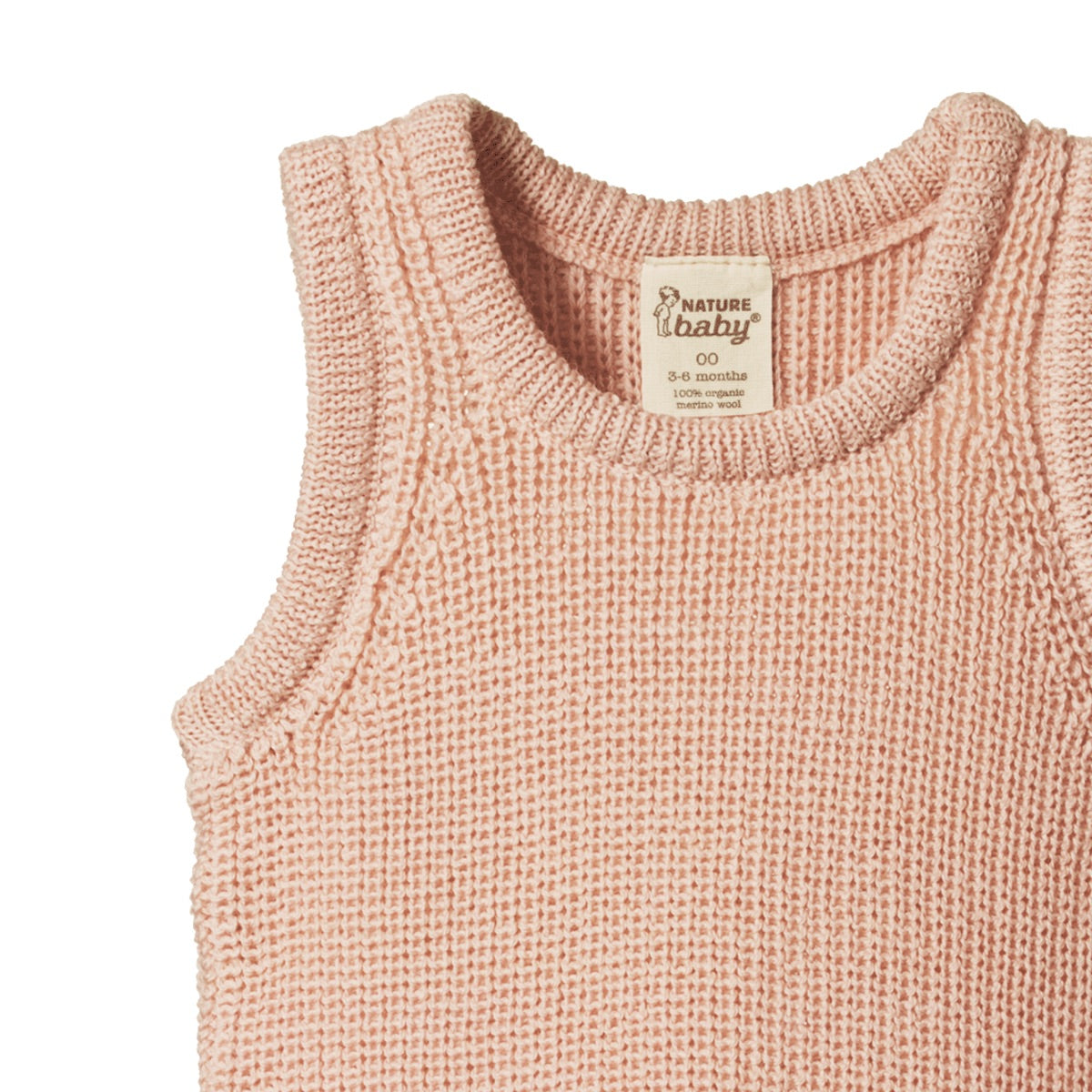 Merino Knit Vest - Rose Dust