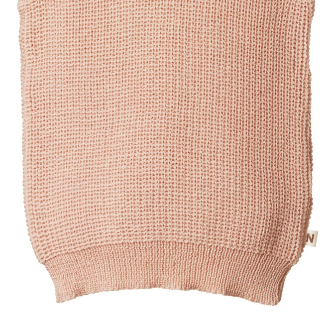 Merino Knit Vest - Rose Dust