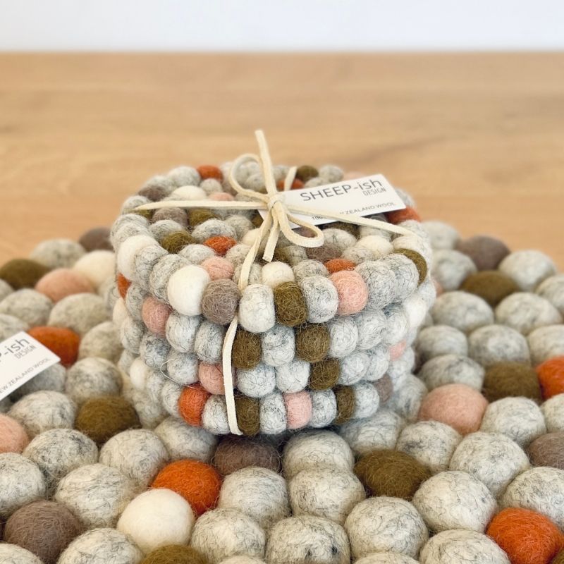 Felt Ball Pot Stands - New size