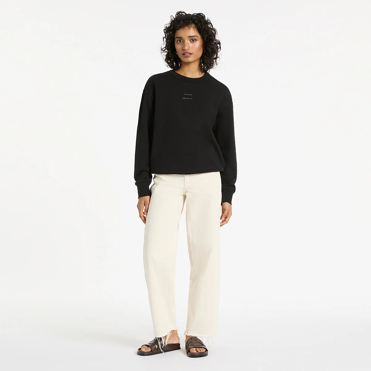 COULD BE NICE LOGO - Women's Classic Crew / Soft Black