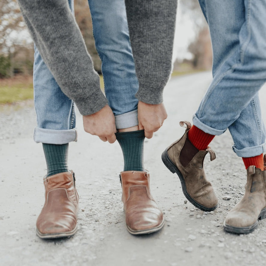 Merino Wool Crew Socks | MAN | Tuatara