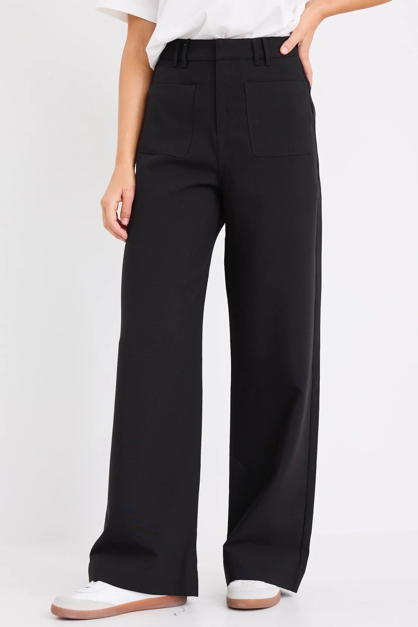 Zoey High rise pants - Soft Black