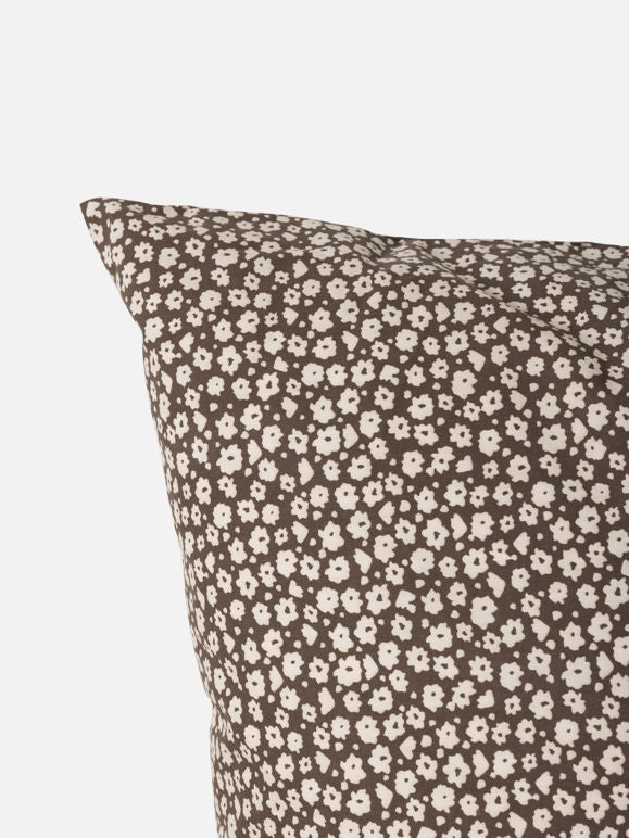 Forget Me Not Organic Cotton Euro Pillowcase- Rye/Bone