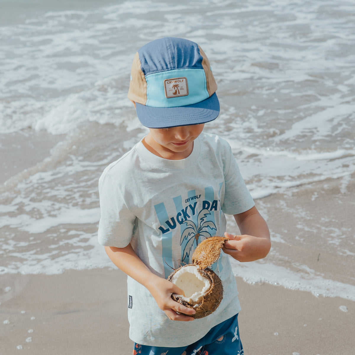 Lucky Cap Navy Colour Block