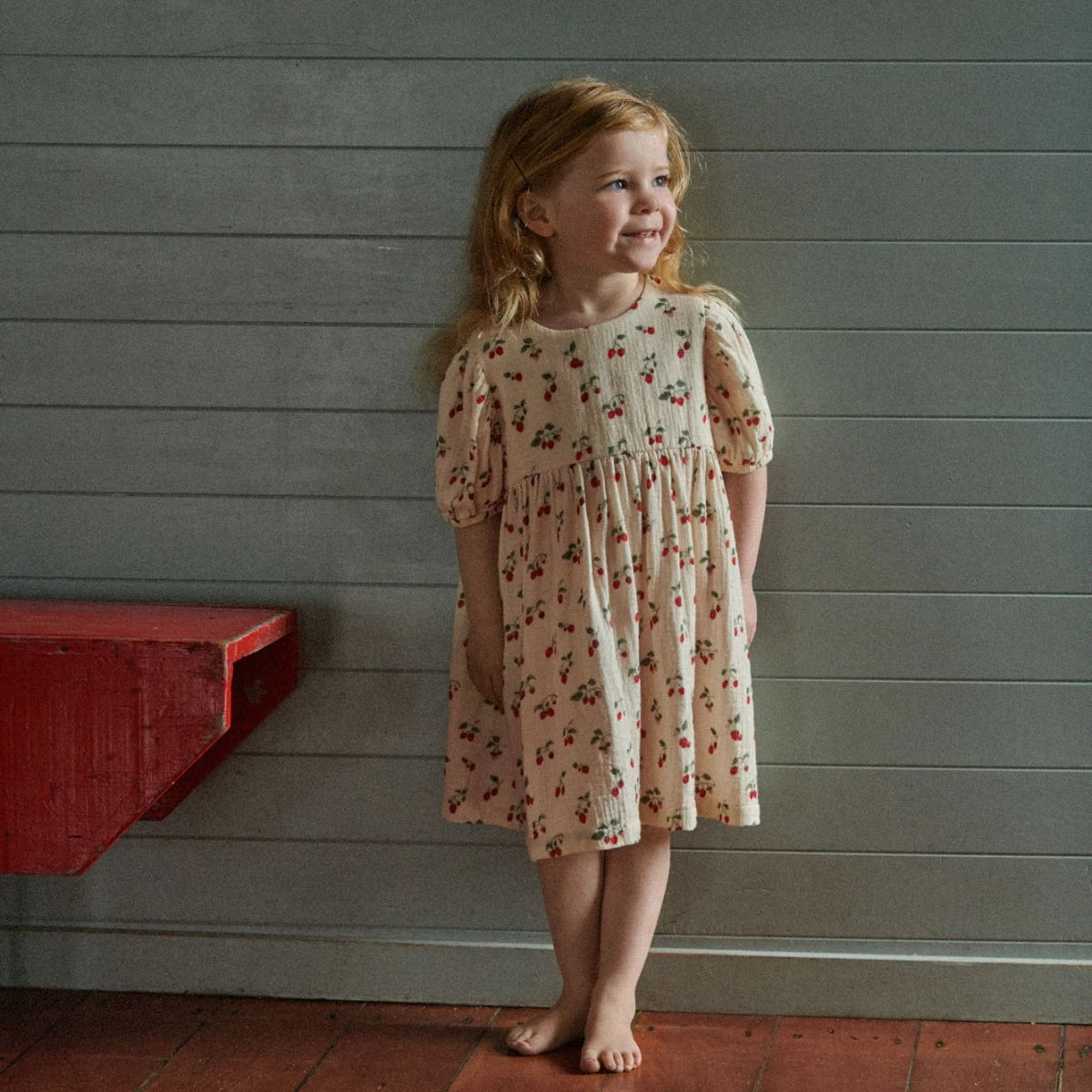Albertine dress muslin - Strawberry blush