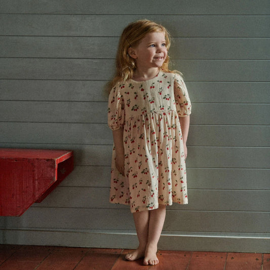 Albertine dress muslin - Strawberry blush