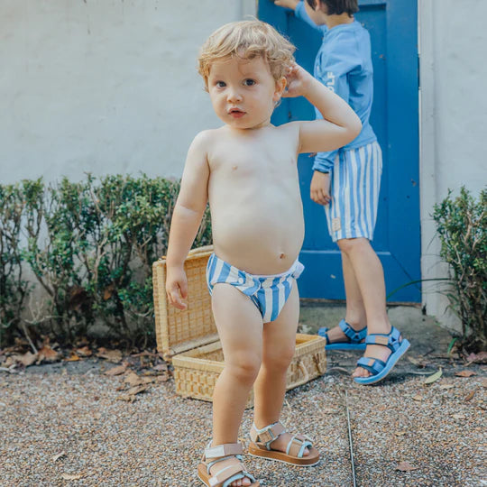 Reusable Swim Nappy- Deep Sea Stripe