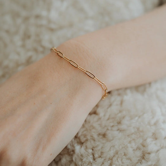 LARGE PAPERCLIP CHAIN BRACELET