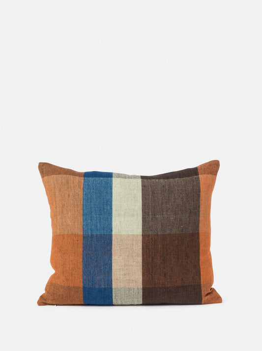 Cabin Linen Cushion Cover - Midnight/Multi