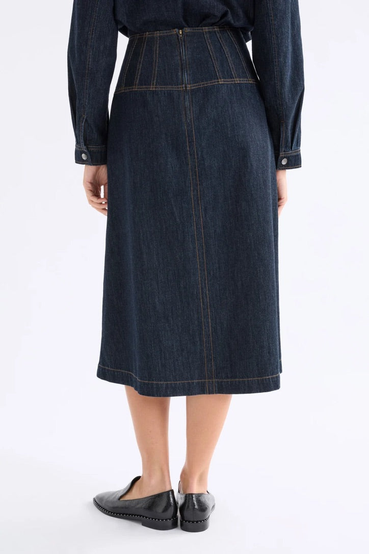 Valor Skirt - DARK BLUE WASH